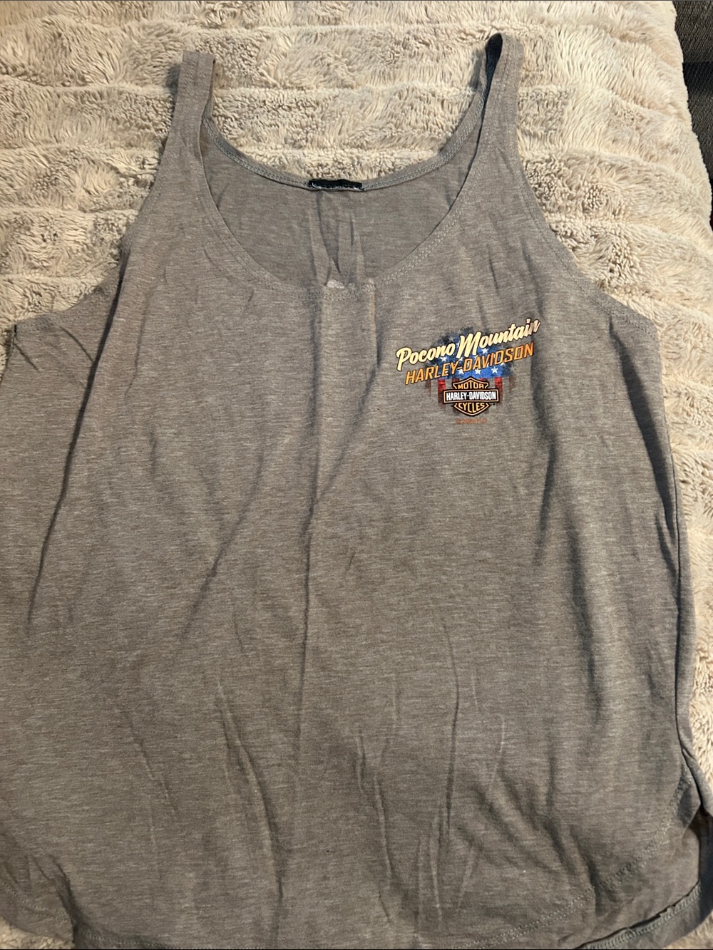 Harley-Davidson Gray Youth Pocono Mountain Logo Tank Top